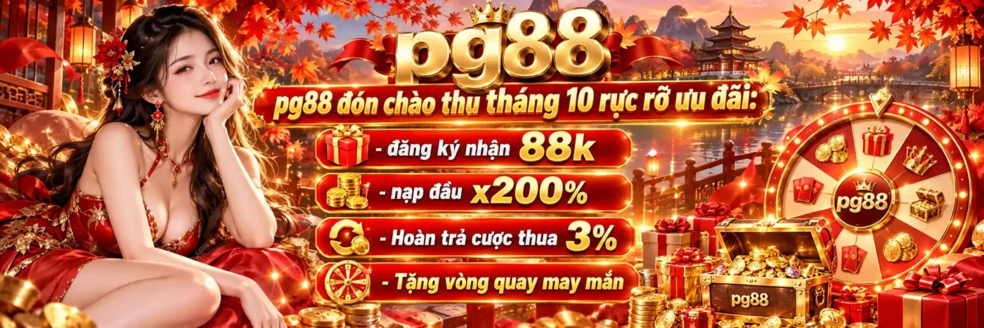 Pg88 ưu đãi tháng 10 rực rỡ